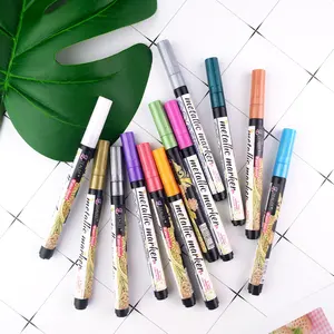 Factory Direct Sales Uni Self Outline Highlighter Posca Paint Metallic Marker Pen