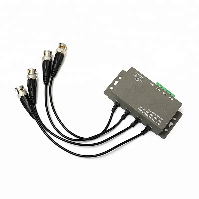 4 canales CCTV UTP de Video BNC Balun para CCTV HDCVI CVI TVI AHD Cámara