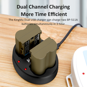 KingMa 1600 mAh 7.4 V BP-511 pin cho Canon máy ảnh kỹ thuật số pin BP-511A BP511 5D 50D <span class=keywords><strong>EOS</strong></span> 300D <span class=keywords><strong>30D</strong></span> - Product Image 3