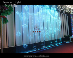 Chất Lượng Cao Và Giá Cả Cạnh Tranh Trang Trí Nhà Hàng/Thay Đổi Màu Sắc Mitsubishi Sợi Quang Rèm Ánh Sáng Led Cửa Sổ Đèn - Product Image 4