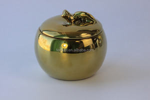 Personnalisé en forme de <span class=keywords><strong>pomme</strong></span> en céramique parfumée canlde pot gros - Product Image 4