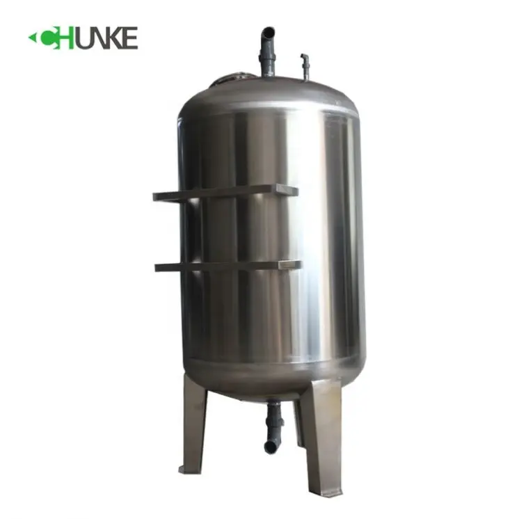 Sus304/316 Sterile wasser tank Mechanische filter, aktivkohle quarz sand filter edelstahl wasser tank