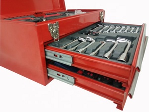Ensemble d'outils professionnels pour atelier/ménage/mécanicien/bricolage, 83 pièces, dans un coffret métallique - Product Image 3