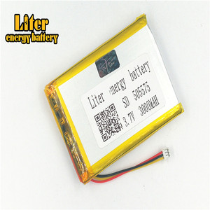 Plug 1,5-3 P 3,7 505575 3000 mAh rechargeable LiPo battery solar rechargeable lithium-ion polymer lithium battery with PCM - Product Image 3
