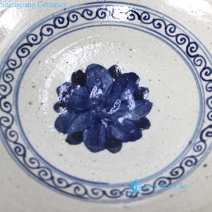 RZPJ03 porcelana china grande pintada a mano decoración del hogar cerámica tazón grande <span class=keywords><strong>maceta</strong></span> - Product Image 4