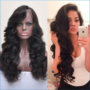 LM pelo ondulado pelo humano brasileño glueless pelucas llenas del cordón con <span class=keywords><strong>el</strong></span> pelo del bebé para las mujeres negras - Product Image 1