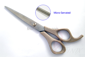 Ciseaux de barbier avec poignée en plastique ABS, fabrication japonaise en acier inoxydable, - Product Image 2