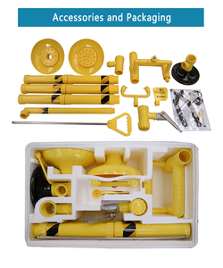 Douche d'urgence et <span class=keywords><strong>lave</strong></span>-<span class=keywords><strong>yeux</strong></span> combinés en ABS jaune pour la <span class=keywords><strong>sécurité</strong></span> - Product Image 4