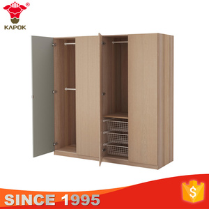 Panneau de trois <span class=keywords><strong>portes</strong></span> en bois, acier ou fer, personnalisé, porte coulissante en contreplaqué, placard, <span class=keywords><strong>armoire</strong></span> - Product Image 6