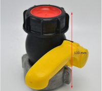 Conteneur en plastique de 1000 L, vanne à bille HDPE de 2 pouces, vanne de contrôle d'aspiration DN40 DN50