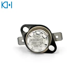 Düşük sıcaklık termostatı ksd termostato seramik ksd301 16a otomatik kontrol termostat 250v 10a