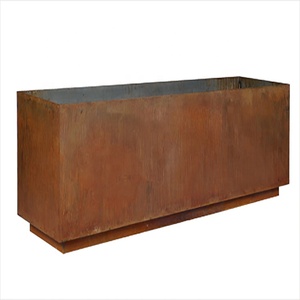 Pot <span class=keywords><strong>rectangulaire</strong></span> et léger en aluminium, pot de jardin en acier à cordage, rabotteuse en acier - Product Image 2