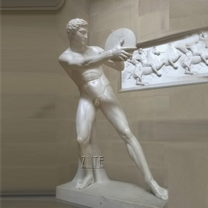 Sculpture classique en marbre de <span class=keywords><strong>homme</strong></span> <span class=keywords><strong>nu</strong></span>, statue de musclé <span class=keywords><strong>homme</strong></span> en pierre - Product Image 2