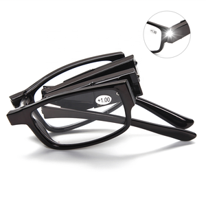 Durable Easy to Carry Black <strong>Mini</strong> Plastic PC Led Light Folding Pocket <strong>Reading</strong> <strong>Glasses</strong> - Product Image 1