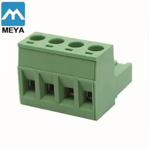 5.08mm 5.0mm Plug Type Screw Terminal Block Right Angle Pin AC 300V 15A/10A male female terminal block