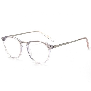 BT2304 Montature per <span class=keywords><strong>Occhiali</strong></span> <span class=keywords><strong>da</strong></span> <span class=keywords><strong>Vista</strong></span> Donna Modello Nuovo Forma Rotonda Combinata Vendita all'Ingrosso - Product Image 3