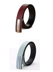 <span class=keywords><strong>Ceinture</strong></span> à boucle en cuir véritable pour <span class=keywords><strong>homme</strong></span>, nouvelle collection de luxe, boucles métalliques - Product Image 5