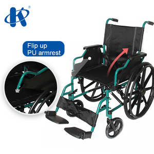 Kaiyang-silla de ruedas KY909B con tapa abatible hacia arriba, con reposabrazos de cuero PU, Manual de acero de lujo - Product Image 3