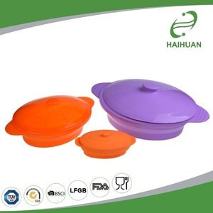 Olla de <span class=keywords><strong>silicona</strong></span> plegable para alimentos y verduras, vaporizador de <span class=keywords><strong>microondas</strong></span> de grado alimenticio, la mejor oferta - Product Image 5