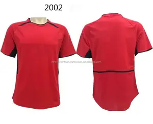 फुटबॉल जर्सी बेकहम Suppliers-रेट्रो 2002 03 फुटबॉल जर्सी गिग्स बेकहम लाल फुटबॉल शर्ट आदमी खेल वर्दी थाई गुणवत्ता dropship