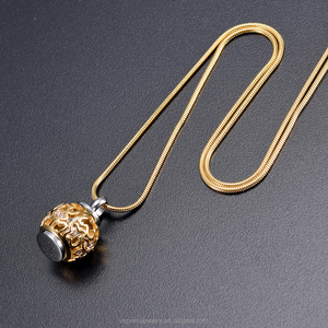 IJD9959 nueva llegada flor siempre en mi mente para siempre en mi corazón joyería de la cremación de mascotas o persona Memorial Ash regalo urna collar las mujeres - Product Image 2