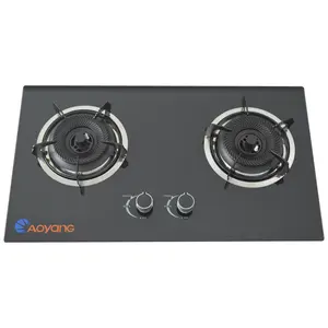 Aoyang Gas Hob Built-In Bếp Gas Với Đôi Burner Nồi