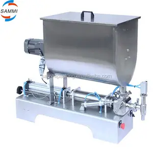 Một vòi phun lớn van hỗn hợp nước sốt đậu máy chiết rót/piston sauce filler U loại phễu