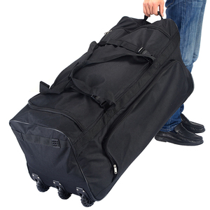 Precio de fábrica Grandes ruedas rodantes impermeables Bolsas de viaje Logotipo personalizado Impreso Trolley Equipaje Maleta Bolsa de lona - Product Image 2