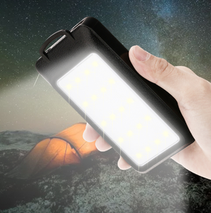 Chargeur de téléphone portable D808 2020, étanche, portable, banque d'alimentation solaire 20000mah avec lumière LED, chargeur solaire - Product Image 5
