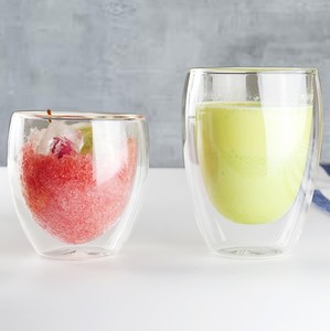 Tazza di <span class=keywords><strong>vetro</strong></span> da caffè a doppia parete in borosilicato soffiato a mano isolata Hotsale più venduta all'ingrosso - Product Image 2