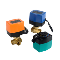 Válvula de Bola Motorizada con Actuador Eléctrico de CC de 24 V, IP54, DN15, Control Flotante, Wra4224a