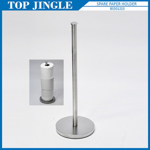 Cesta de lavandería de acero inoxidable con tapa de madera - Product Image 3