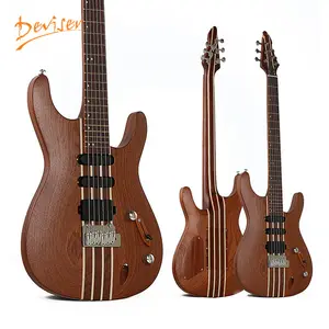 Chinece factory 24 fret sapele and maple body Conjoined electric guitar