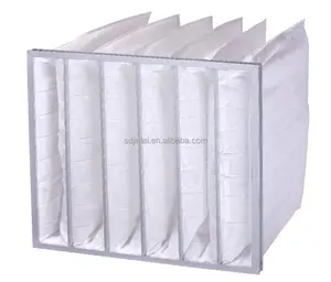 Central air conditioning Ahu pleated pocket dust collector bag air filter