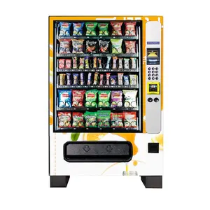 Grande máquina de venda para leite fresca e refrigerante lanche com frigorífico