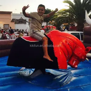 Highest quality standard inflatable mechanical bull for sale with surfboard