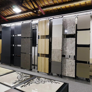Estante de exhibición de azulejos de cerámica, estante de exhibición de piedra de Metal con ruedas, gran oferta - Product Image 4