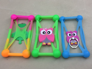 3D कार्टून यूनिवर्सल सिलिकॉन बम्पर मामले अंगूठी धारक कवर के लिए Yota Yotaphone 2 3 - Product Image 4