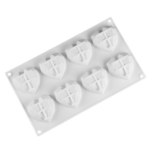 ที่กำหนดเองรูปหัวใจเพชรเค้กอบซิลิโคนอีพ็อกซี่เรซิ่นแม่พิมพ์อุปกรณ์เค้ก - Product Image 2