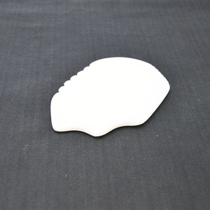 Natural Jade blanco raspado Guasha herramientas terapia piedra Guasha Facial - Product Image 3