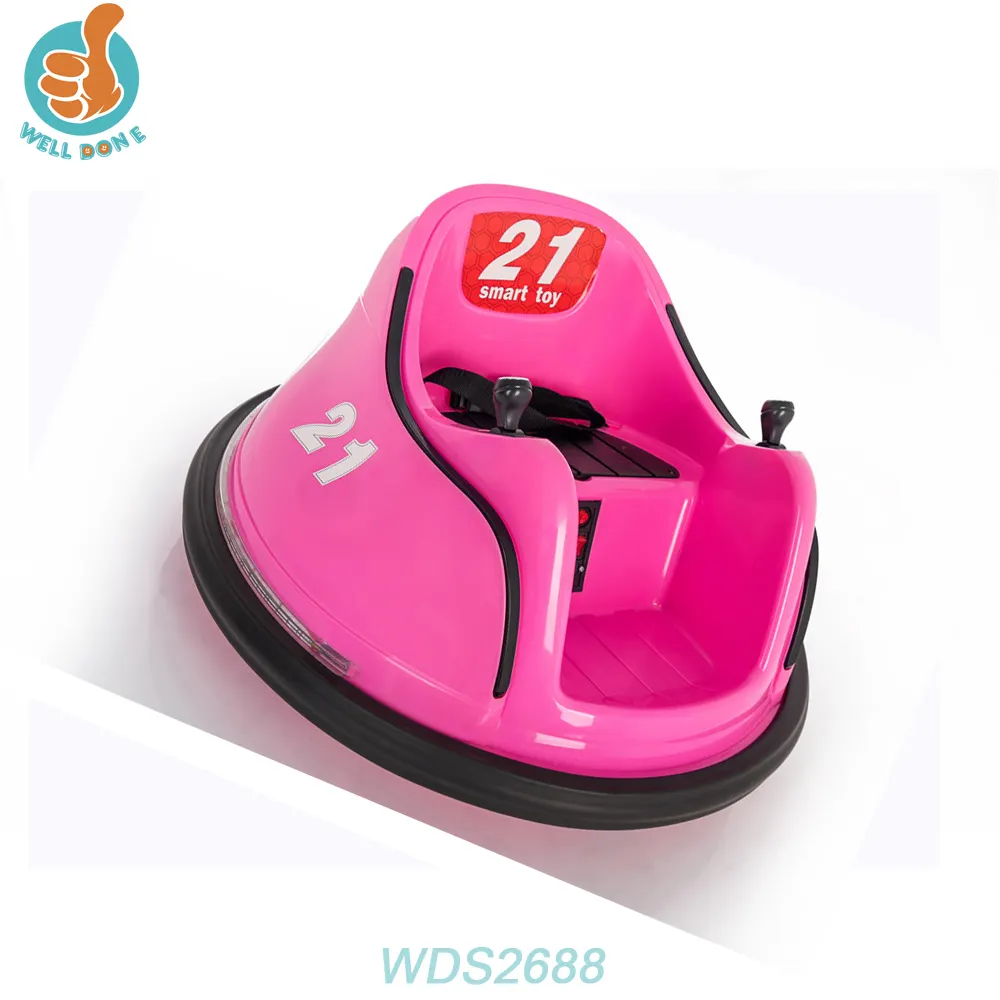 Controle remoto elétrico wds2688, roda elétrica com luzes coloridas, carro espelhado para bebês