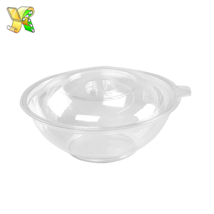 Ensaladera de plástico de calidad alimentaria barata ensaladera de plástico desechable - Product Image 3