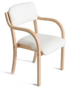 Chaise pliante en bois de contreplaqué, siège de salle à manger pour salon - Product Image 1