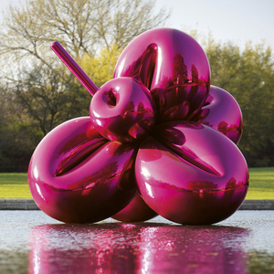 Obra <span class=keywords><strong>de</strong></span> arte moderno famoso pulido al aire libre jardín maravilloso <span class=keywords><strong>de</strong></span> acero inoxidable globo flor <span class=keywords><strong>escultura</strong></span> - Product Image 3