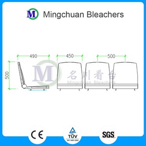 <span class=keywords><strong>MCTB</strong></span>-304F Zhen Gradins rétractables avec sièges pliants de luxe sur système de sièges télescopiques - Product Image 5