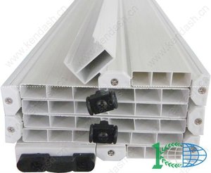 ฉากกั้นห้องแบบราง แผ่นผนังพีวีซี ประตูพลาสติกแบบพับ - Product Image 3