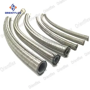 Stainless Steel Braided PTFE Hydraulic Rubber hose/pipe/tube SAE R14