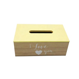 Caja De Madera Fancy Custom Printed Boxes Cover Wooden Vintage Paper Container Tissue Box
