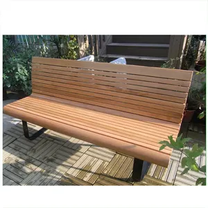 الحديد الزهر عالي الجودة خشبية طويلة مقعد كرسي مقعد حديقة الشرائح