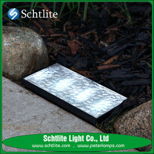 PIEDRA.J de Alta qulity CE 15x10 cm 8 "x 4" 2 W PC al aire libre LED solar ladrillo pavimentadora luz - Product Image 1